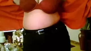 Showing off with my big sexy bosoms