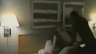 A slender angel receives rides a blackman whilst some other pushes her down on the ramrod