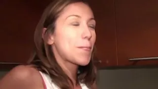 Non-Professional Aubrey acquires anal after eating strawberries