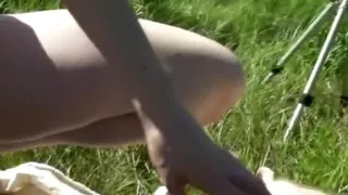 Non-Professional girlfriend sucks and copulates outdoor