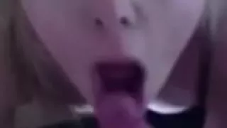 Blond girlfriend takes precious facial