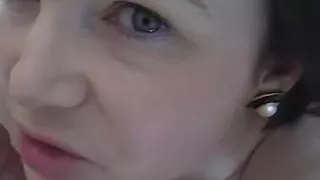 Cheating aged cougar wife large weenie facial