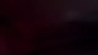 Closeup fingering and eating makes her screech