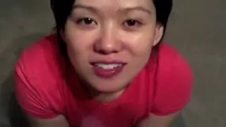 Cum gulp pov oriental