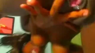 Ebon squirter a-hole and snatch play