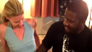 Fiona is eaten out by her darksome ally and cums on her slit