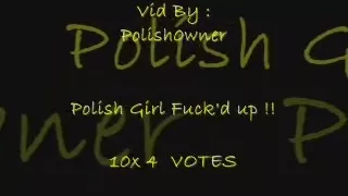 Hawt polish hotty plays and blows on public teach