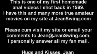 Hubby films as that guy bangs my a-hole and leaves a load of cum trickling out