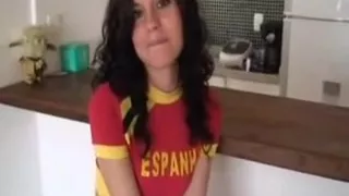 Incredible spanish non-professional 1st casting movie