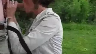 Mature I'd Like To Fuck blowing outdoors