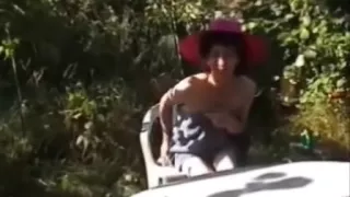 stripped in the garden screwed in the kitchen