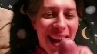 Naughty facial ejaculation