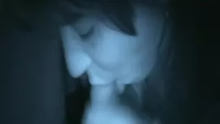 Nightvision oral-stimulation from juvenile sweetheart