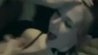 Punk cutie blowing her guy during the time that his buddy tapes