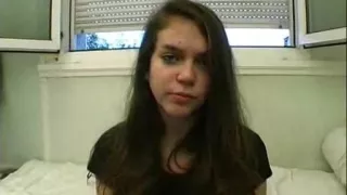 Shy french non-professional 19yo legal age teenager 1st anal