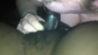 Diminutive dark shlong fellatio and gulp