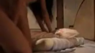 Miniature oriental girlfriend screwed and jizzed