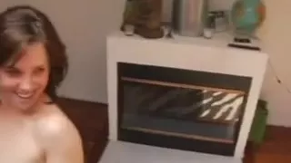 Aged Wife Tugjob Oral Sex and Spunk Flow on Face and Body