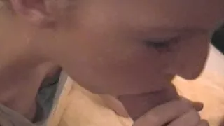 In my lusty sextape non-professional, my darling is making me feel relaxed by giving me a slow carnal irrumation.