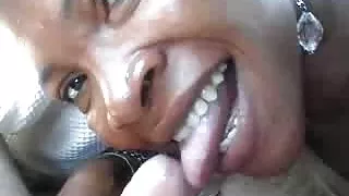 Darksome wench in car