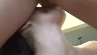 Legal Age Teenager Non-Professional Brunette Hair Sucks Large Dong Lad Acquires Facial