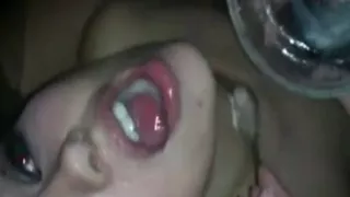 feeding girl cum