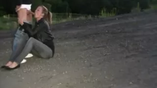 German couple outdoor