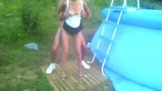 My first porn amateur movie starring Skinny MILF Delphine