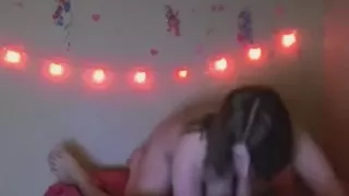 Mature doing the show for the camera