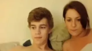 19yo cute couple has cowgirl sex on web cam