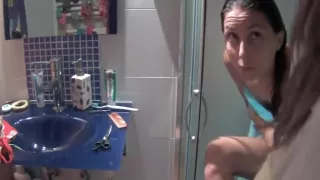 She took a shower after sex