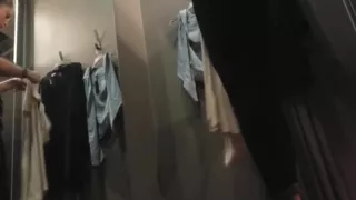 Spying on this sexy golden-haired hotty