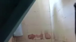 Spy cam video of a hairy pussy wife