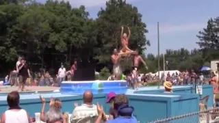 Our local girls getting wild by the pool