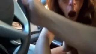 facial for my girlfriend  in a moving car