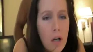 Sexy woman enjoying her first cuckold video