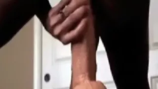 Giannina riding fake dick