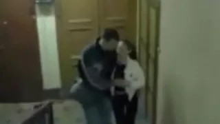 Hot couple fucking in the corridor
