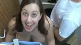 screwing my girlfriend  in a locker room