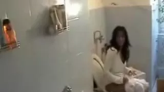 Facial for an awesome busty brunette