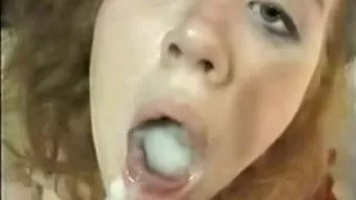 Huge facial for my redhead hottie