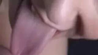 Passionate deepthroat on a big dong