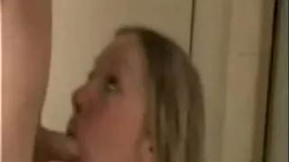 Face fuck for a hot teen blonde