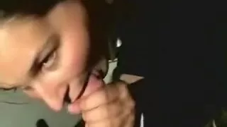 Perfect big jugs sprayed with semen