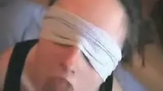 Huge facial during sexy blowjob game