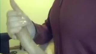 My busty beauty doing cook jerking