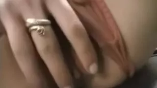 french playgirl shows what that sweetheart has and masturbating in a