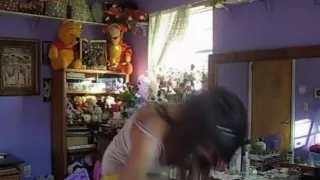 Legal Age Teenager takes off her clothes for me