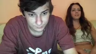 Lovely teen webcam play in threesome