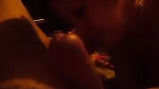 Bella sucks a cock on a sunny day